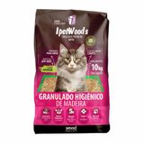 Granulado Ipet Woods De Madeira Para Gatos - 10 Kg