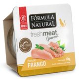 Ração Úmida Fórmula Natural Fresh Meat Gourmet Peito De Frango Para Gatos Adultos - 70 G