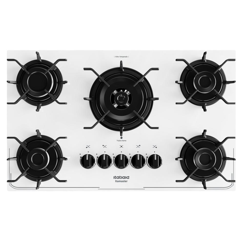Fogão Cooktop 5 Bocas Branco A Gás Itamaster Itatiaia 127/220v Tripla Chama Carrefour
