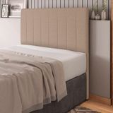 Cabeceira Cama Box Casal Queen Size Ivana 160cm Linho Bege - Abmaza