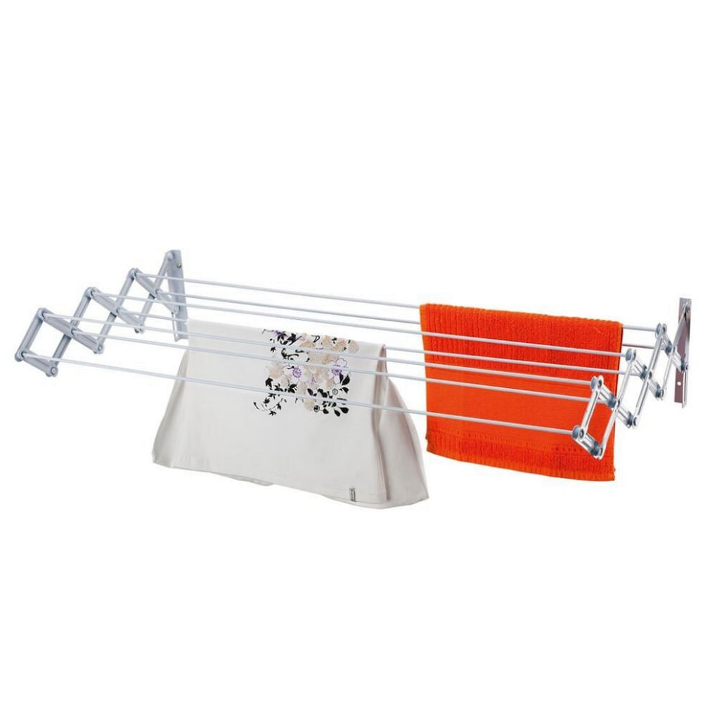 Varal De Parede Sanfonado Utimil Aço Carbono 60 Cm