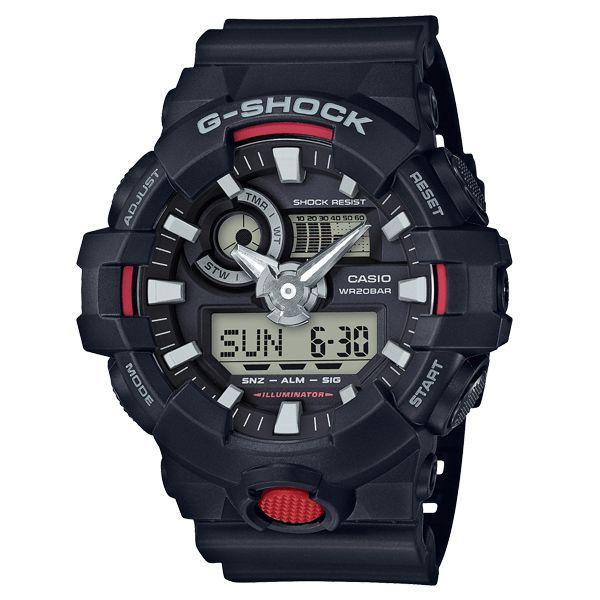 Relógio Casio Masculino G-Shock Anadigi GA-700-1ADR Vermelho