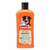 Shampoo Veterinário Sanol Dog Neutro Para Cães E Gatos Com 500ml