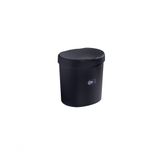Lixeira Com Tampa 17,5 X 15 X 18,2 Cm 2,5 L Preto Coza