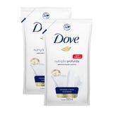 Sabonete Líquido Dove Hidratação Profunda Refil 200ml | Kit Com Duas Unidades