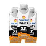 Kit 3 Bebida Láctea Piracanjuba Whey Zero Lactose Pasta De Amendoim 250ml