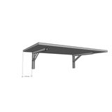 Mesa Dobrável De Parede Para Escritório 80 X 40 X 1,5 Cm