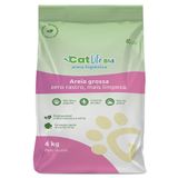 Areia Higiênica Cat Life Bio Grossa Zero Rastro Mais Limpeza - 4 Kg