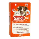 Sabonete Sanol Dog Neutro Para Cães E Gatos - 90 G