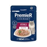 Ração Úmida Premier Gourmet Atum E Arroz Integral Para Gatos Castrados - 70 G