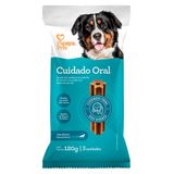 Petisco Papaya Pets Cuidado Oral Para Cães Adultos Porte Grande Sabor Frango - 120g