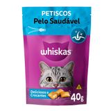 Petisco Whiskas Temptations Pelo Saudável Para Gatos Adultos - 40 G