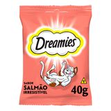 Petisco Dreamies Salmão Irresistível Para Gatos Adultos - 40 G