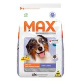 Ração Seca Max Carne E Arroz Para Cães De Porte Médio E Grande - 20 Kg