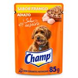 Ração Úmida Champ Sachê Sabor Caseiro Frango Para Cães Adultos - 85 G