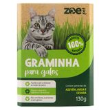 Graminha Zoe Pet Azevém, Aveia E Cevada Para Gatos - 130 G