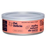 Ração Úmida Pet Delícia Molho Natural Carne Para Gatos - 100g