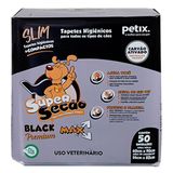 Tapete Higienico Super Secão Slim Black Premium - 50 Unidades