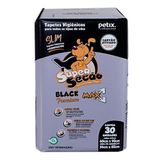 Tapete Higienico Super Secão Slim Black Premium - 30 Unidades