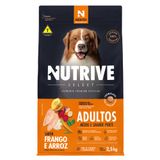 Ração Seca Nutrive Select Frango E Arroz Para Cães Adultos Porte Médio E Grande - 2,5 Kg