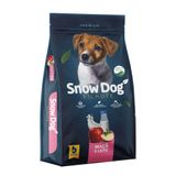 Ração Seca Snow Dog Maçã E Leite Para Cães Filhotes - 3 Kg