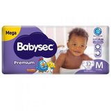 Fralda Babysec Premium Mega Tamanho M 32 Unidades