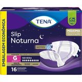 Fralda Geriátrica Tena Slip Noturna G Máxima Proteção 16 Unidades