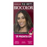 Tintura Biocolor 7.1 Louro Cinza Médio De Passarela