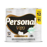 Papel Higiênico Personal Vip Folha Tripla Neutro 20m 12un