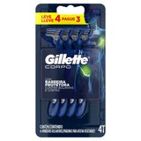 Aparelho De Barbear Gillette Prestobarba Corpo Proteção 4 Unidades