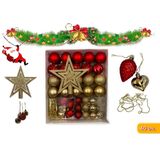 Kit 40 Enfeites Premium Arvore De Natal Decoração Completa