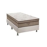 Cama Box Solteiro: Colchão Molas Ortobom Superpocket Celebrita + Base Crc Courano Branco(88x188)