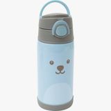 Garrafa Térmica Infantil Gumy 400 Ml Parede Dupla Inox Azul Buba