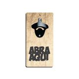 Abridor De Garrafas De Parede Madeira - Abra Aqui
