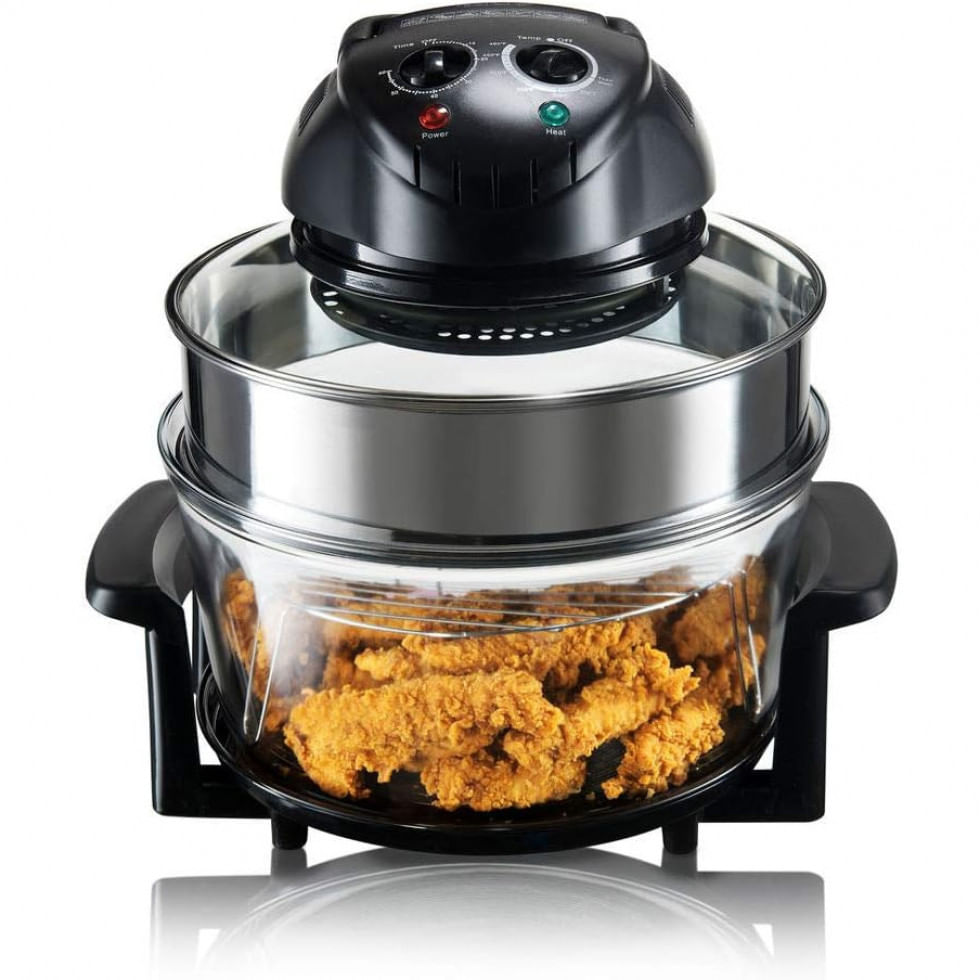 Airfryer 6 Em 1 Nutrichef Pkcov45 18 Litros Com Controle De Temperatura E Temporizador, 110v Preta