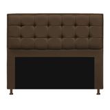 Cabeceira Copenhague 195 cm King Size Suede Marrom AM Decor