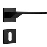 Fechadura Para Porta Interna Preto Fosco 40mm Com Roseta Mz630 Design  - 03630b4pf - Papaiz