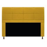 Cabeceira Munique 195 cm King Size Suede Amarelo AM Decor