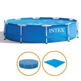 Piscina Estrutural  4.485 Litros Com Capa e Forro intex