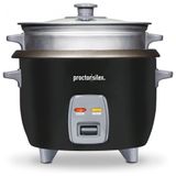 Panela De Arroz Eletrica Ate 6 Xicaras Cozidas Aco INOxidavel 300 W, 110v, Proctor Silex 37510, Preto