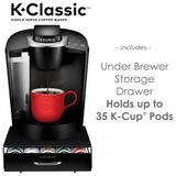 Cafeteira Eletrica Programavel K Expresso Com Porta Capsulas, Keurig K Classic, Preto