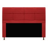 Cabeceira Munique 140 cm Casal Corano Vermelho AM Decor