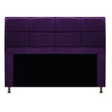 Cabeceira Munique 140 cm Casal Suede Roxo AM Decor