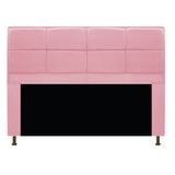 Cabeceira Munique 195 cm King Size Suede Rosa Bebê AM Decor