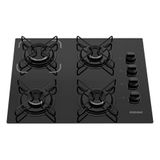 Cooktop Automático 4 Bocas Itatiaia Essencial Tripla Chama Preto Bivolt