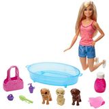 Boneca Barbie/pets - Conjunto Banho Do Cachorrinho