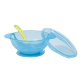Bowl Com Tampa E Colher Azul Bubo Toys