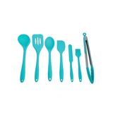 Kit De Utensílios De Silicone Com 7 Peças Verde - Oikos