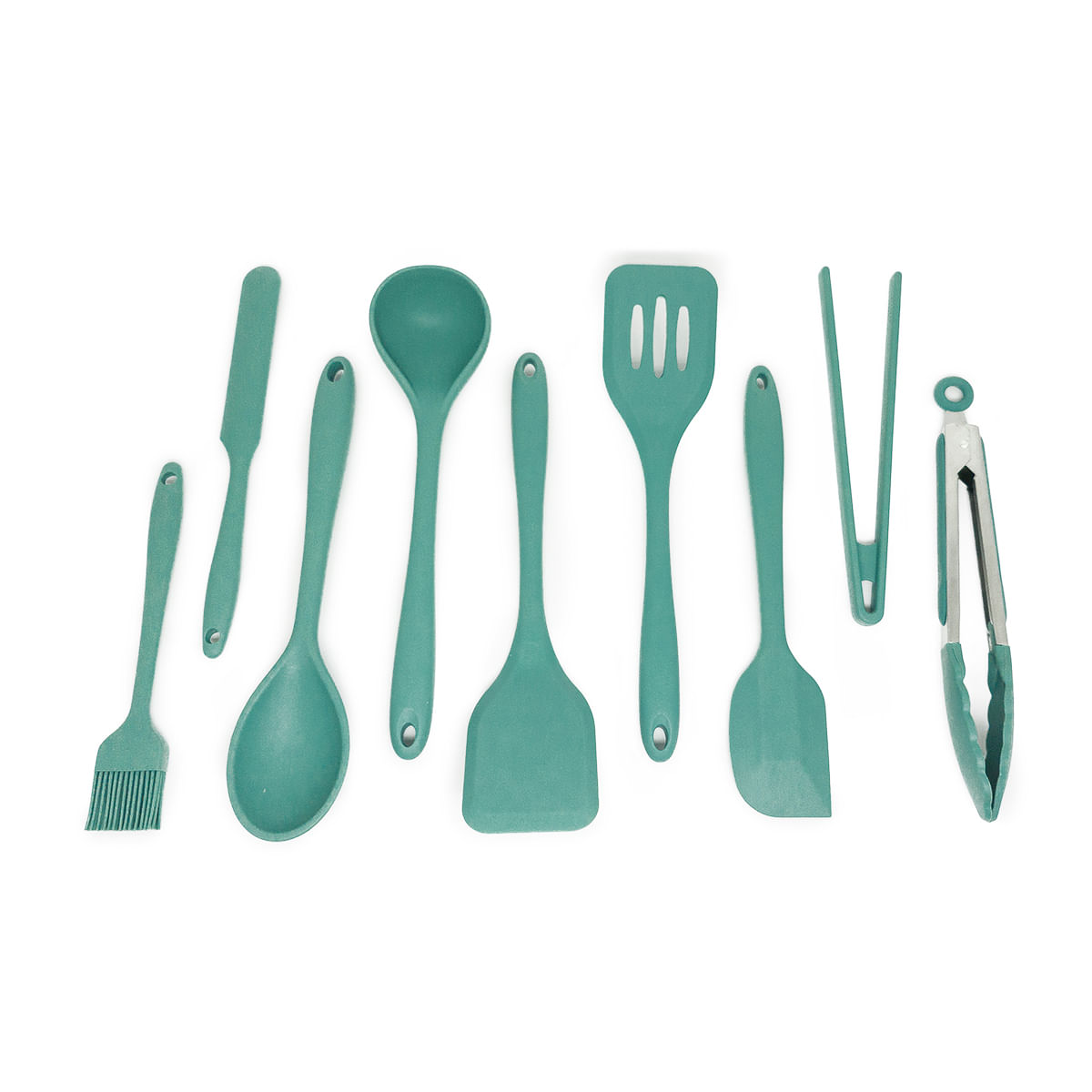 Kit De Utensílios De Silicone C/ 9 Peças Vde - Oikos