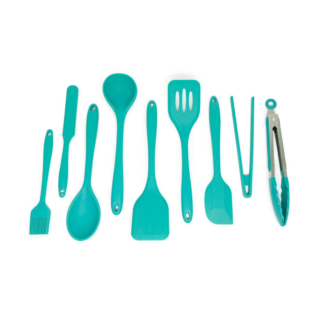 Kit De Utensílios De Silicone C/ 9 Peças Vd - Oikos